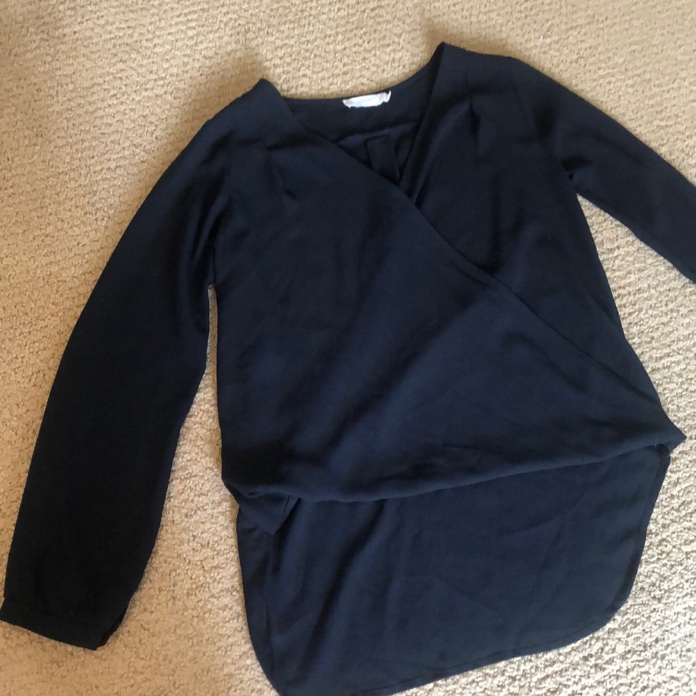 LUSH black blouse long sleeve
